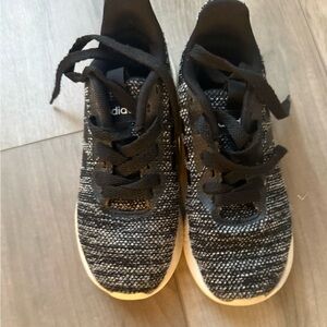 Adidas Kids Black and White Knit Sneakers